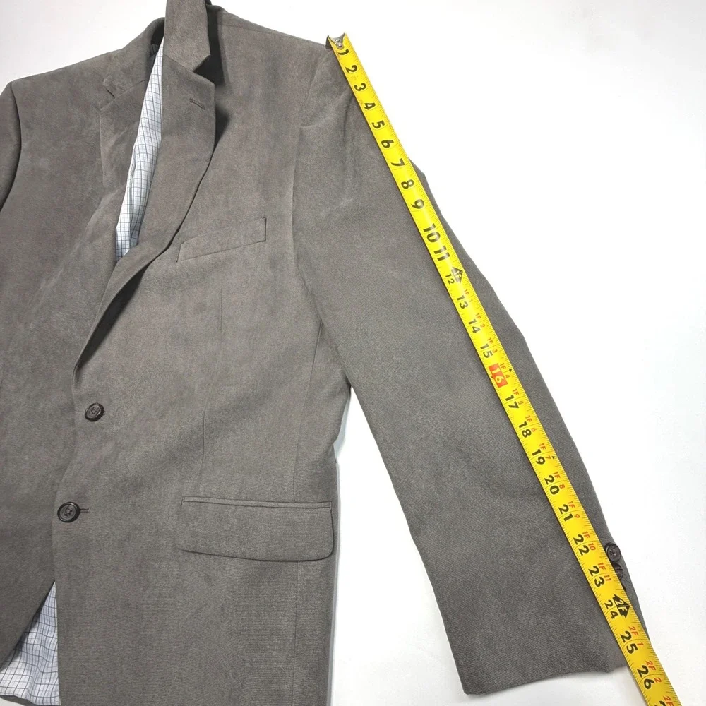 Lauren Ralph Lauren Blazer 46R Gray Sport Coat Classic 2 Button